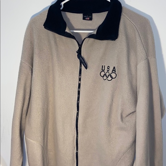 ORIGINAL Olympics Polyester Jacket Zip UP - Picture 1 of 5